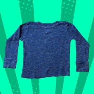 Crewcuts Kids Blue Long Sleeve Shirt / Thermal Size 4 - 5